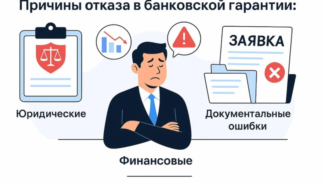 Причины отказа в банковской гарантии: риски, ошибки и как их избежать